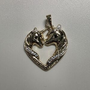 Double Unicorn Pendant